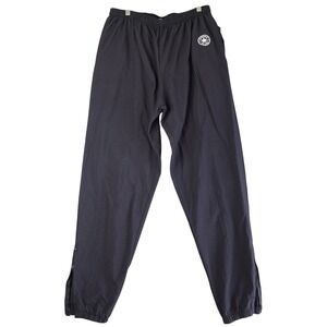 VTG 90s Converse All Star Chuck Taylor Windbreaker Track Pants L Black Ankle Zip